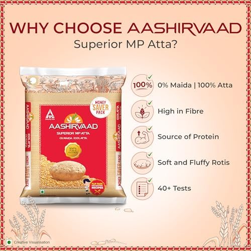 Aashirvaad Whole Wheat Flour (Atta) - 11 Lbs