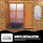 Yardwe Sauna Light Explosion Proof Lamp for High Temp Steam Rooms Durable Multi-Use Wall Fixture for Sauna Corridor Warehouse Easy Installation 8.27In