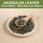 FullChea - Premium Gynostemma Tea Jiaogulan Loose Leaf Tea Herbal Tea - Non-GMO, Sulfur-free, Caffeine-free - Enhance Immunity - 4oz/114g