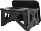 Multifunctional for vehicle use outdoor toilet emergency commode camping adult child odor-proof portable toilet black folding small stool