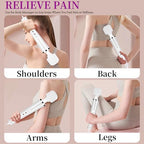 Wired Wand Massager for Women, 10-Speed Electric Handheld Deep Tissue Massager, Powerful Plug-in Full Body Muscle Recovery Tool for Neck, Back, Shoulder & Foot Relief (White)
