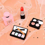 Ercadio 4 Pack Make up Cake Toppers Resin Cosmetics Lipstick Perfume Bottle Cake Decorations for Makeup Theme Bridal Shower Bachelorette Birthday Party Decorations Supplies