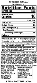 Reign Inferno Red Dragon, Thermogenic Fuel, Fitness and Performance Drink, 16 Fl Oz (Pack of 12)