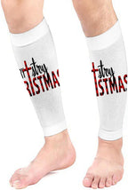 Merry Christmas Cross Men Women Calf Compression Sleeve for Unisex Sports Support Running Basketball Football Leg Sleeves Protection Cycling