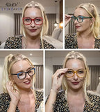Eyekepper Ladies Reading Glasses Cat-eye Pattern Design Readers for Women