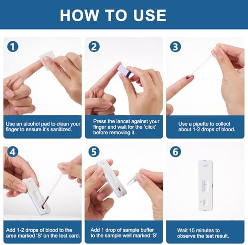 H Pylori Test Kit – 2 PCS at-Home Helicobacter Pylori Self-Test with 99.9% Accuracy – Fast Results in 10-15 Minutes, Easy to Use, No Lab Visit Required