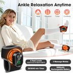 2-Pack Cordless Foot Massager for Neuropathy, Ankle Massager for Pain Relief, Feet Massager, HSA Eligible FSA, Ankle Heating Pad with Massage, 4 Heat Levels, 3 Massage, Black
