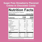 RUSSELL STOVER Sugar Free Strawberry Flavored Crème Candy, 2 oz. bag (Pack of 10)