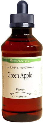 LorAnn Green Apple SS Flavor, 4 ounce bottle - Includes a threaded Glass Dropper