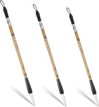 Chinese Painting Brushes Set, 3 Sizes Chinese Calligraphy Brush Set Flower Bird Line-Drawing Brushes Writing Brush, Painting with Bamboo Pen Holder, Traditional Art Sumi