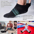 Hylaea Unisex Non Slip Socks with Grip for Yoga, Hospital, Pilates, Barre | Ankle, Cushioned