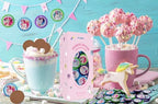 Fruidles Rainbow Unicorn Milk Chocolate Coins in Foil, with Stickers, Chocolates for Kids, Kosher Certified (Half-Pound)