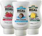 Reàl Infused Exotics Taste of Summer Variety Pack: Cream of Coconut, Pineapple, and Strawberry (Pack of 3, 16.9 FL OZ Bottles)