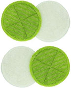 sky-w Soft Touch Mop Pads Replacement for Bissell Spinwave 2039A, 2124, 2039, 20391 Powered Hard Floor Mop (Pack of 4, White,Green)