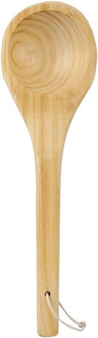 Wooden Sauna Room Spoon, Solid Handmade Spoon Sauna Water Dipper Comfortable Grip Portable for Tea for Families for Serving Tea