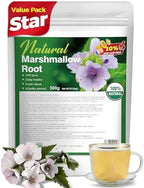 Premium Marshmallow Root (1.1 lbs / 500g) - High Mucilage Cut & Sifted Loose Leaf Herb - 100% Natural Dried Althaea Officinalis - Naturally Gluten-Free & Caffeine-Free - Non-GMO Bulk Value Size