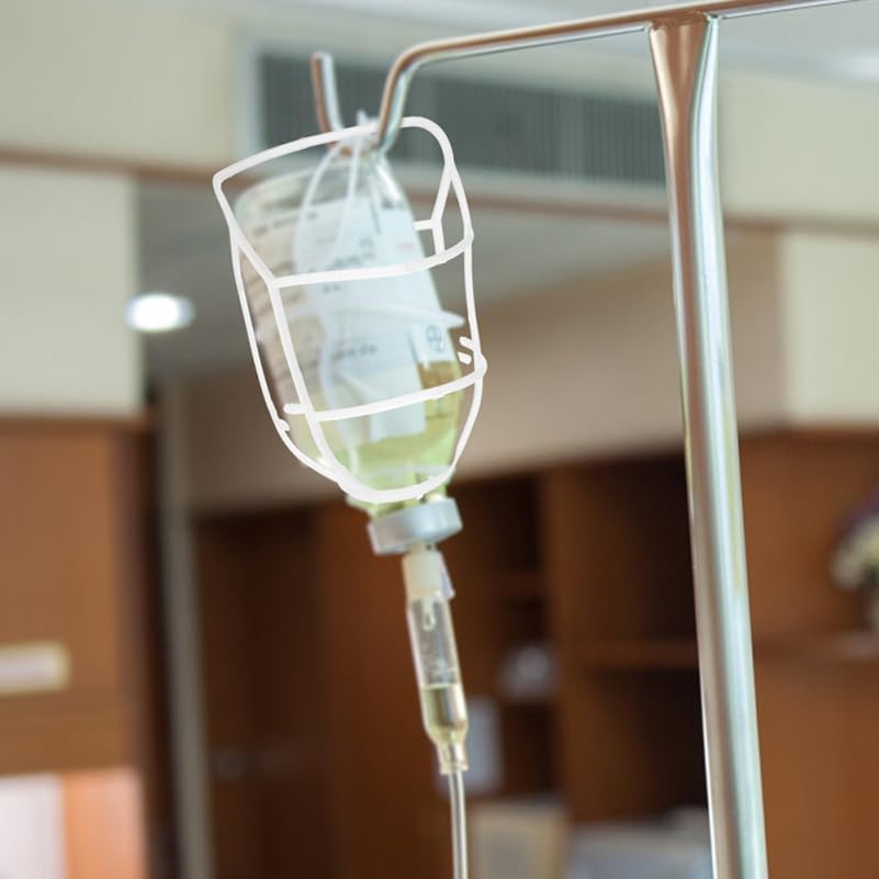 TIDTALEO Reusable Infusion Hanging Net Cover for Saline Bottles and Infusion Bottles Lightweight Mesh Bottle Holder for Hospital and Home Use 5.90 X 3.54 X 1.77 Inches 10 Pack