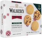 Walker’s Gluten Free Shortbread Cookies - 9.9 oz Shortbread Cookie Box - Includes Assortment of Shortbread Rounds and Chocolate Chip Cookies