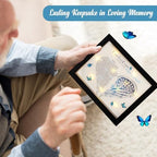 Memorial Gifts LED Shadow Box - Sympathy Gift in Memory of Loved One Gifts, Rememberance Gift for Loss of Mother Father Mom Dad, Funeral Condolences Bereavement Grief Gifts,Angel Wings