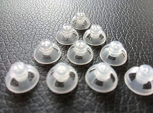 Hearing Aid Ear Piece Open Domes 9mm 10-Pack Comfortable PSAP (Personal Sound Amplifiers Product) Kit Ear Tips Invisible, Perfect for Open Air (Open fit), Except for RIC