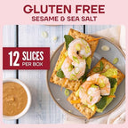 Wasa Gluten Free Sesame & Sea Salt Crispbread, 6.1 oz (Pack of 10), Gluten Free Crackers, Non-GMO Ingredients