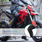 ROCKBROS Motorcycle Knee Pad Winter Leg Warmer Windproof Knee Warm Pad with EVA Protector for Motorcycle Skiing Snowmobile