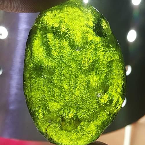 6-26g Moldavite Natural Czech Meteorite Impact Glass Rough Stone Crystal Energy Stone 1pc SBOTTON-8571 (Size : 6-9g)