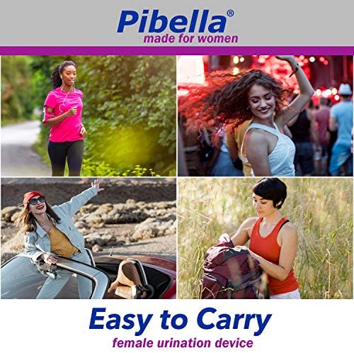 PIBELLA Travel Female Urination Device + Portable Urinals for Women, Camping Hiking, Outdoor Activities & More (Reusable), Green