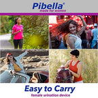 PIBELLA Travel Female Urination Device + Portable Urinals for Women, Camping Hiking, Outdoor Activities & More (Reusable), Green
