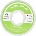 RZJZGZ Clear Dental Orthodontic Elastic Chain Power Chains Brace Orthodontic Spool Elastic Rubber Band (Long)
