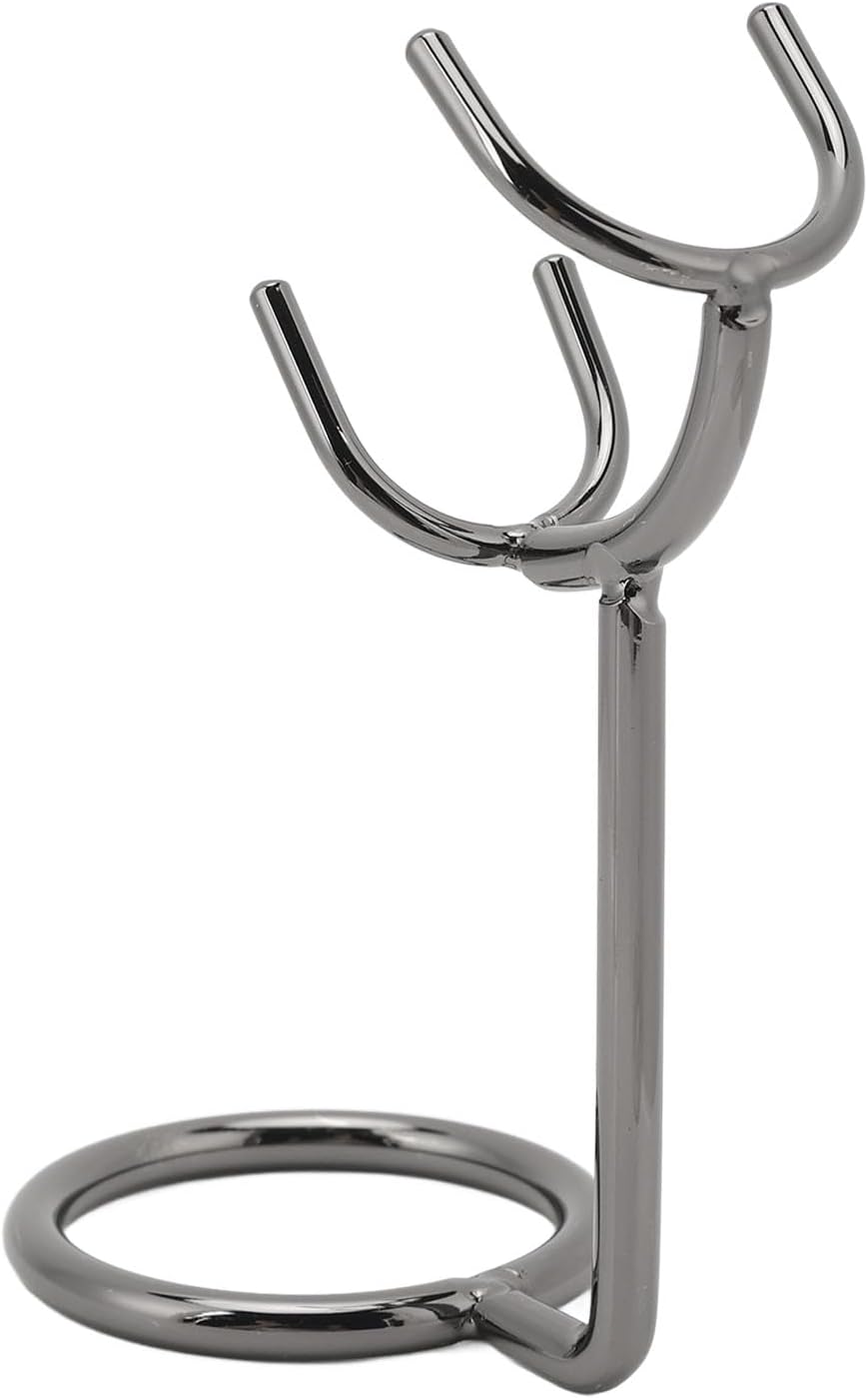 Brrnoo Stainless Steel Shaving Brush Holder Stand with Universal Fit, Air Drying Design, Compact Size, Suitable For Most Brush and Beard Trimmer
