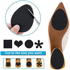 Non Slip Shoe Pads, GADEBAO Self Adhesive Anti Slip Shoe Grips on Bottom of Shoes, Odorless Silicone Pads, High Heels Non Skid Sole Protector Stickers (Black-8 pcs)