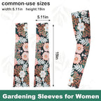Threetols 1 Pair White Flower Gardening Sleeves for Women Man