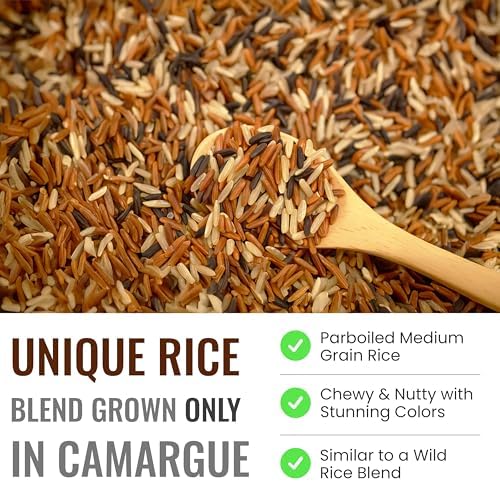 Straight from France Genuinely French, White, Red and Black Rice Mix from Camargue, Similar to a Wild Rice Blend, Ideal in Rice Pilaf, Jambalaya, Soups and Alongside Grilled Meats 14.5 Oz
