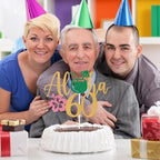 Aloha 60 Cake Topper, Luau Beach 60 Birthday Decor, Cheers to 60 Years, Hello 60, Hawaiian Tropical Theme Summer 60th Birthday Party Decorations