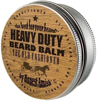 Honest Amish Heavy Duty Beard Balm -New Large 4 Ounce Twist Tin