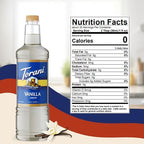 Torani Sugar Free Vanilla Syrup 1 Liter Bottle with Pump Dispenser – Zero Calorie Flavored Coffee Syrup for Lattes, Cold Brews, Teas, Cocktails & Desserts