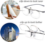 LUFF Reading Glasses Clip Anti-blue light Magnifying Glass Portable Clips