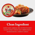 Wang Korean Canned Kimchi – Authentic Fermented Napa Cabbage with Gochugaru | Multi-Purpose Kimchi Rich in Probiotics | Spicy Korean Flavor | 5.64 oz, Pack of 1