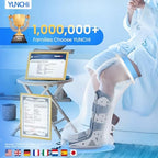 YUNCHI Upgraded Extra Wide Full Leg Cast Cover for Shower after Knee Surgeries with Non-Slip Bottom for Leg Wounds, Bandage, Large Cast, Knee Immobilizer/Brace, Walking Boots, Reusable