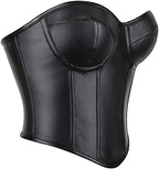 SHYMMUO Women Black Corset Tops Satin Summer Going Out Strapless Bustier Crop Top for Party,Gothic,Halloween Costumes