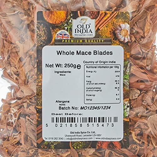 Old India Whole Mace Blades 250 g
