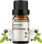 GREENSLEEVES Gardenia Essential Oil, 10ml Pure Plant-Based Fragrance Oil for Aromatherapy, Essential Oils for Diffuser, Air Freshener, Massage, Bath Bomb, Scented Candle Soap Making