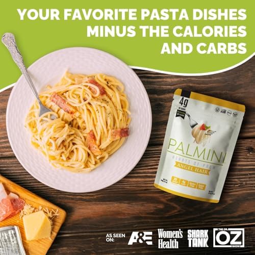 Palmini Low Carb Angel Hair | 4g of Carbs | As Seen On Shark Tank (12 Ounce Pouch (Pack of 6))