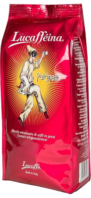 Lucaffe Pulcinella Coffee Whole Beans 1Kg. Bag