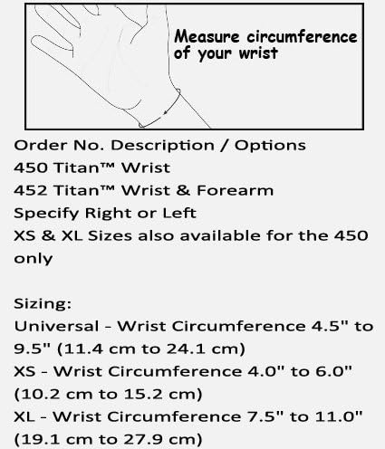 450-RT Orthosis Wrist Titan Felt Right Black Part# 450-RT by Hely & Weber Qty of 1 Unit