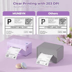 MUNBYN Bluetooth Thermal Label Printer, 130B Wireless 4x6 Shipping Label Printer for Shipping Packages Small Business Office or Home, Compatible with iPhone Android iPad Windows macOS Chrome