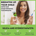 Fluoride Free Toothpaste, Hydroxyapatite Toothpaste for Adults, Organic Propolis, Naturally Sourced Ingredients for Whitening, Sensitive Teeth & Gums, SLS Free, Fresh Mint, by Dr. Plotka's, 3oz