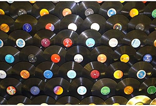 VinylShopUS - Lot of 7" Vinyl Records for Crafts & Decoration Artwork for Party Decor Artist Studio Vintage Look (Lot of 10)