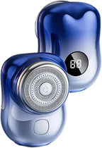 Mini-Shave Portable Electric Shaver, Waterproof Portable Powerful Razor for Travel Office Business Trip Travel-Friendly mini Shaver,USB Fast Charging (Gradient Blue)